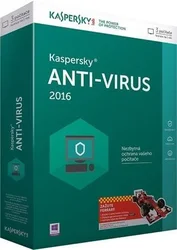 Kaspersky Anti-Virus 2016/2017 CZ, 3 lic., 2 roky, obnovení licence, elektronicky (KL1167OCCDR)