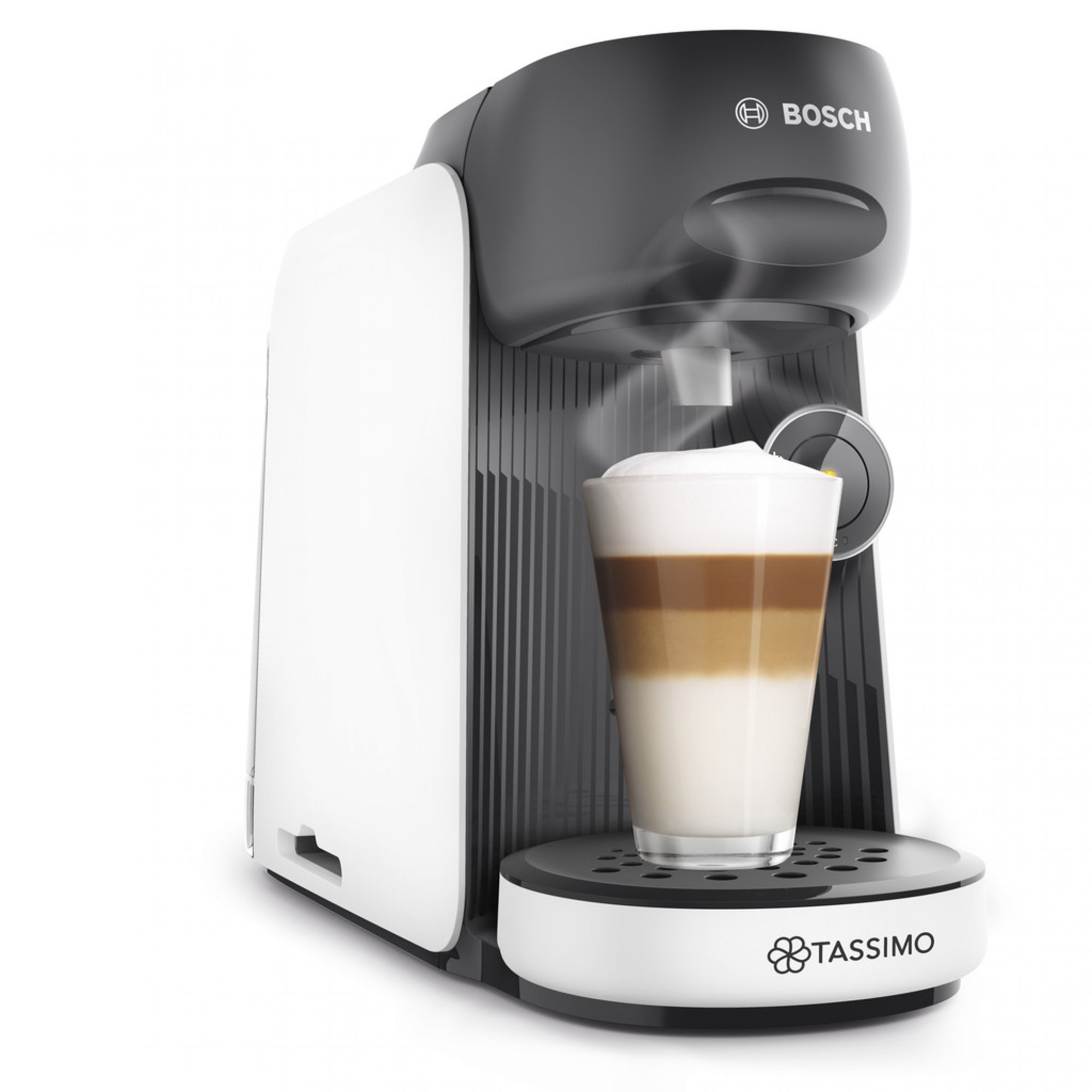 Kávovar na kapsule Bosch Tassimo Finesse TAS16B4, sivo-biely