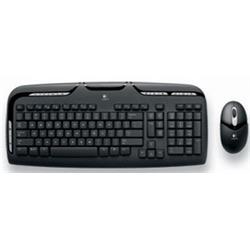 KBC Logitech Cordless Desktop EX110, CZ verze, bezdrátová sada klávesnice a myši