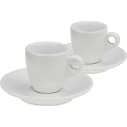 KELA 2dílná sada šálků s podšálky na espresso, 50 ml