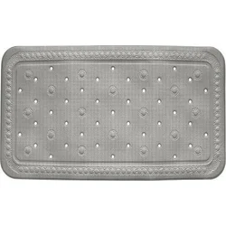 KELA Kúpeľňová predložka KRETA PVC, 72 x 36 cm, sivá