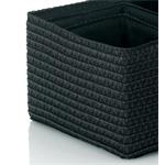 KELA Sada košů RIMOSSA, černá, 5 ks