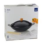 KELA Wok litinový 36 cm s příslušenstvím, sada 5 ks 