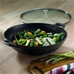 KELA WOK s poklicí litinový CALIDO, 36 cm, černý