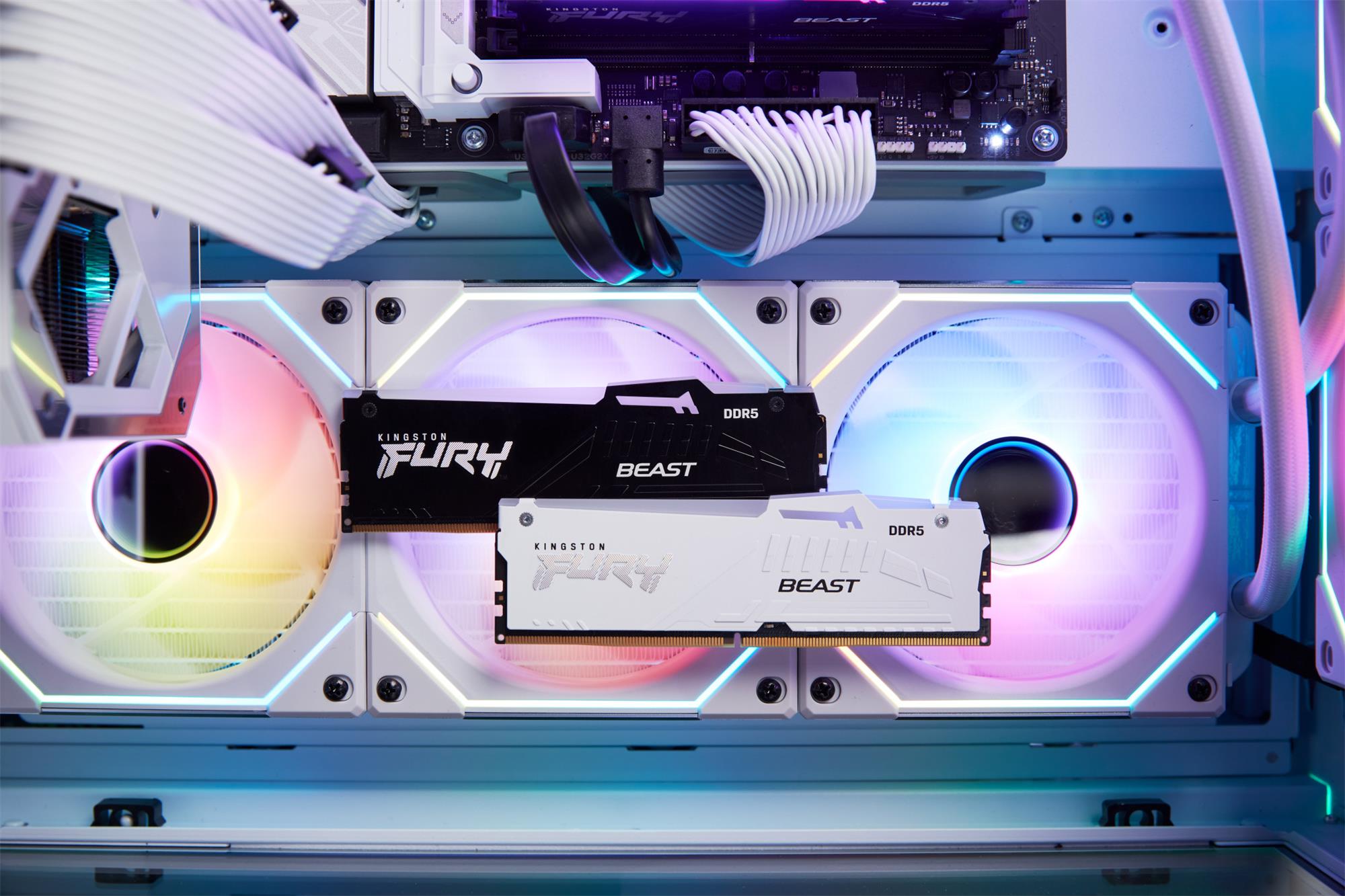 Kingston Fury Beast DDR5 RGB 32 GB 6000 MHz, AMD EXPO, biela