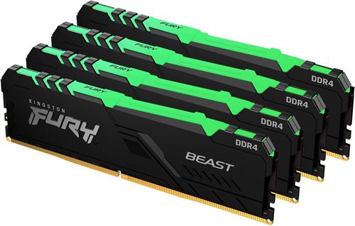 Kingston Fury Beast DIMM DDR4 128GB 3600MHz RGB (Kit 4x32GB)