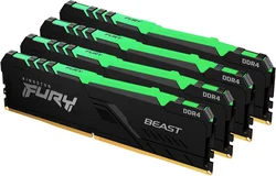 Kingston Fury Beast DIMM DDR4 128GB 3600MHz RGB (Kit 4x32GB)