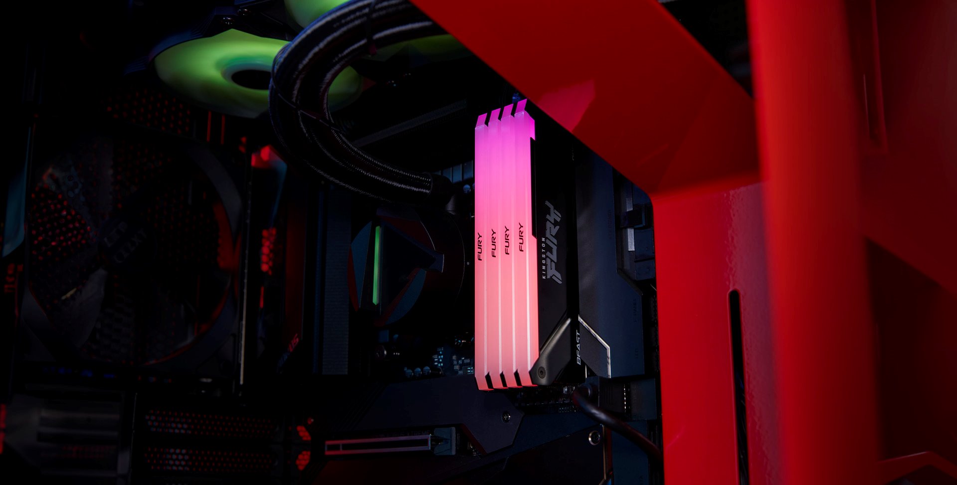 Kingston Fury Beast DIMM DDR4 64GB 2666MHz RGB (Kit 4x16GB)