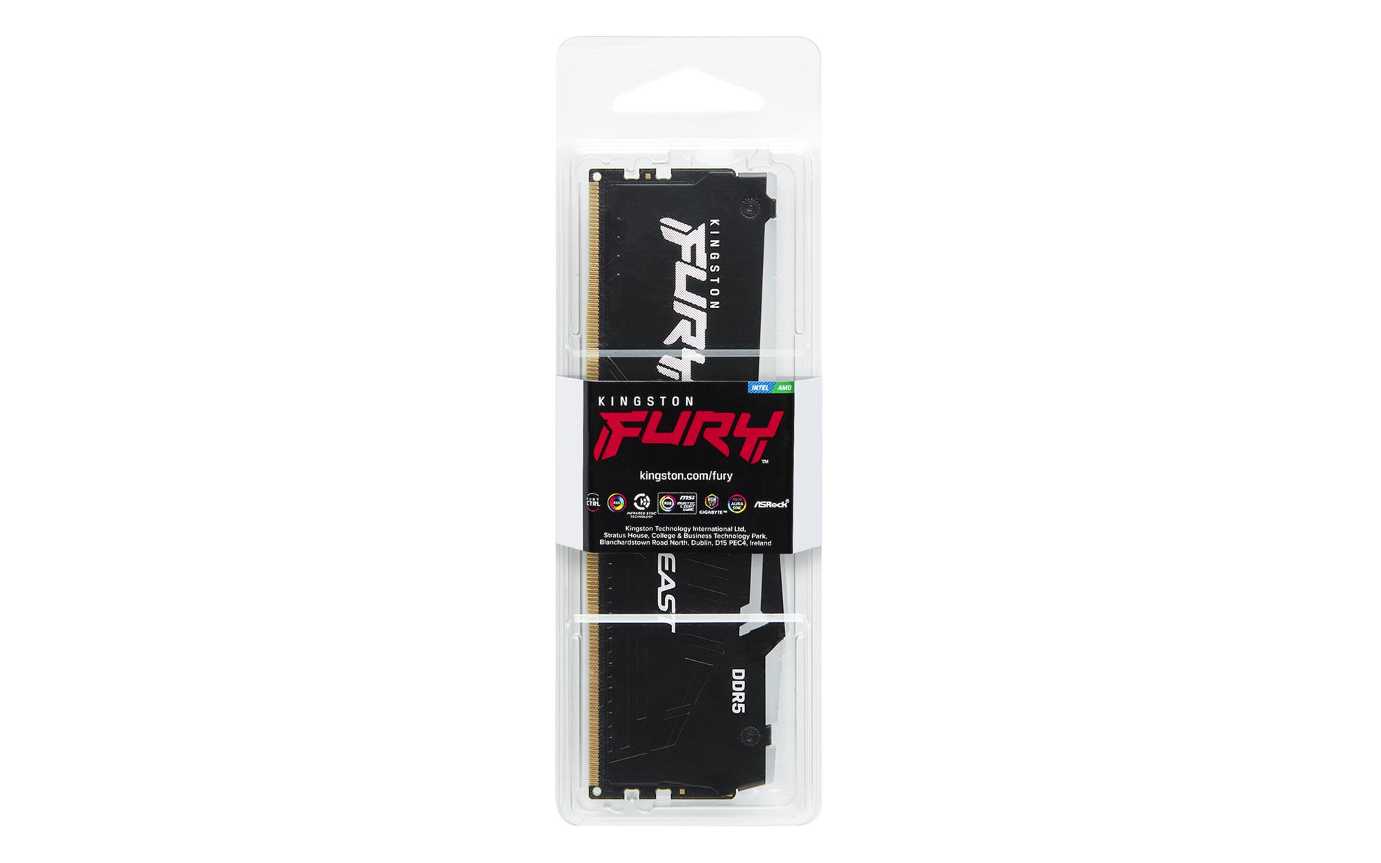 Kingston Fury Beast DIMM DDR5 16GB 6000MHz RGB, AMD EXPO