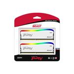 Kingston Fury Beast Special Edition DDR4 16GB 3200MHz CL16, RGB chladič (Kit 2x8GB), biela