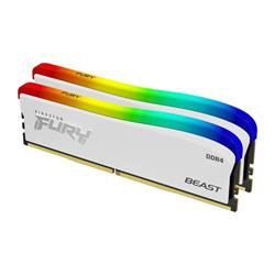 Kingston Fury Beast Special Edition DDR4 32GB 3600MHz CL18, RGB chladič (Kit 2x16GB), bílá