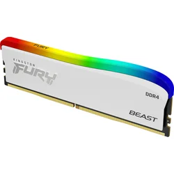 Kingston Fury Beast Special Edition DDR4 8GB 3200MHz CL16, RGB chladič, 1x8GB, biela