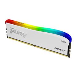 Kingston Fury Beast Special Edition DDR4 8GB 3200MHz CL16, RGB chladič, 1x8GB, bílá