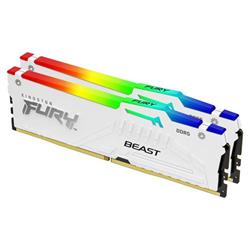 Kingston Fury Beast White DDR5 32GB 6000MHz CL30 RGB chladič (Kit 2x16GB)