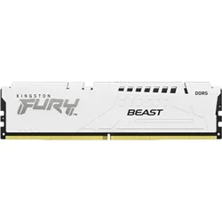 Kingston Fury Beast White DDR5 DIMM 16GB 5200MHz, Intel XMP, biela