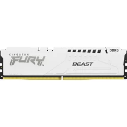 Kingston Fury Beast White DDR5 DIMM 16GB 6000MHz, AMD EXPO, biela
