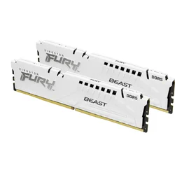 Kingston Fury Beast White DIMM DDR5 64GB 5200MHz, Intel XMP, biely (sada 2x 32GB)
