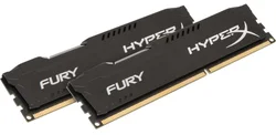 Kingston HyperX Fury 16GB (Kit 2x8GB) 1600MHz DDR3 CL10 Black Series, černý chladič