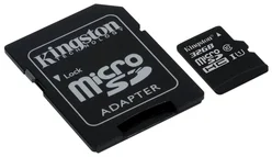 KINGSTON micro SDHC 32GB Canvas Select UHS-I CL1 (U1) (čtení/zápis: 80/10MB/s) + SD adaptér