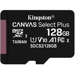 KINGSTON micro SDXC 128GB Canvas Select Plus A1 C10 bez adaptéru SDCS2/128GBSP - Paměťové karty