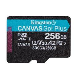 KINGSTON micro SDXC 256GB Canvas Go! Plus A2 U3 V30 170MB/s bez adaptéru SDCG3/256GBSP - Paměťové karty