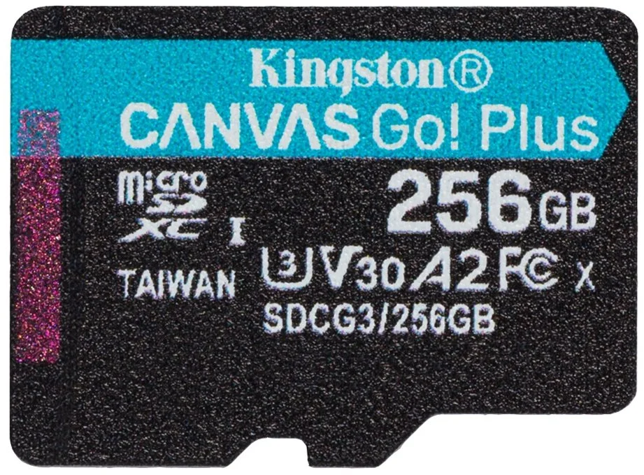KINGSTON microSDXC 256GB Canvas Go! Plus A2 U3 V30 170MB/s bez adaptéru