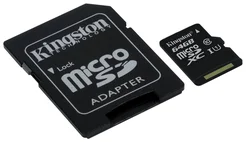 Kingston SDC10G2/64GB MicroSDXC class 10, 45MB/s, UHS-1, dozivotni zaruka + SD adaptér