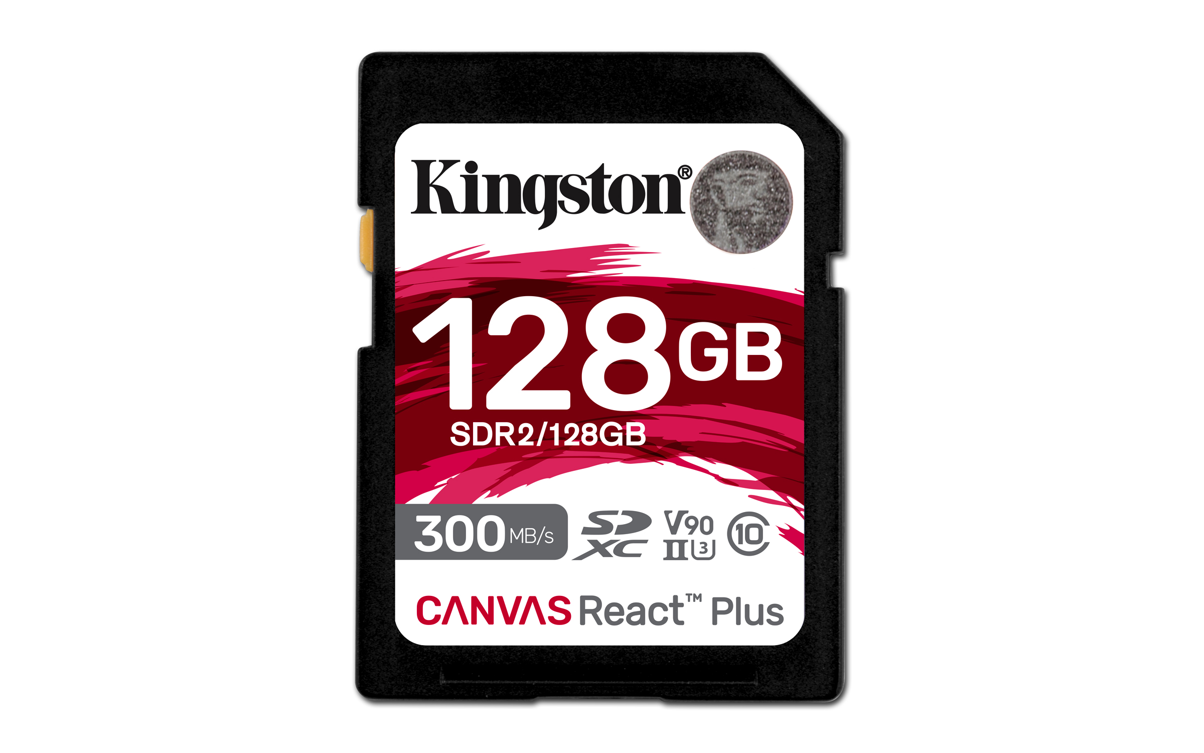 KINGSTON SDHC 128GB Canvas React Plus UHS-II V90 (čtení/zápis: 300/260MB/s)
