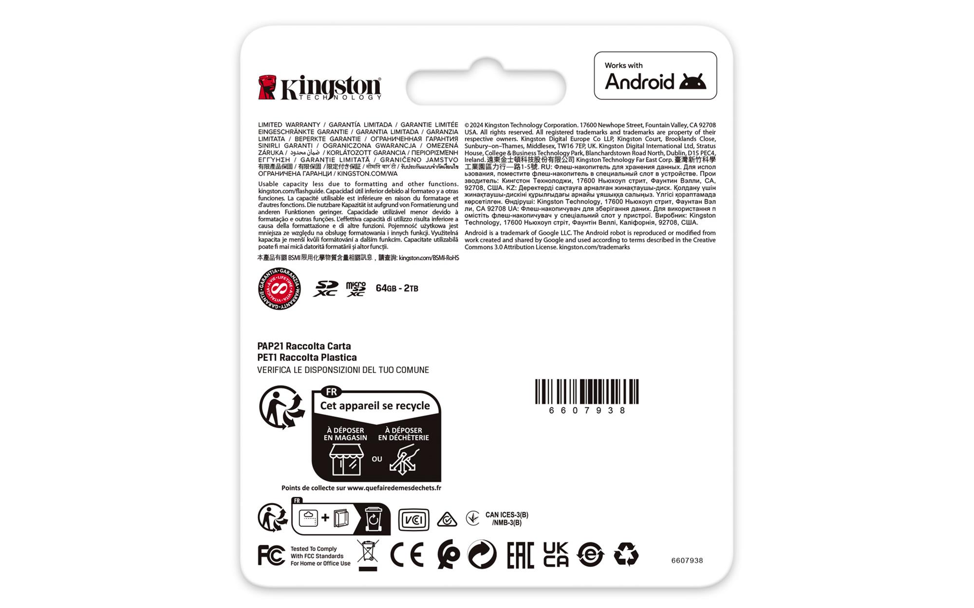 Kingston SDXC 64GB Canvas Go Plus