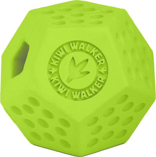 Kiwi Walker Gumová hračka DODECABALL s dírou na pamlsky, Maxi 8cm, Zelená