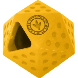 Kiwi Walker Gumová hračka ICOSABALL s dírou na pamlsky, Mini 6,5cm, Oranžová