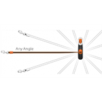 Kiwi Walker Samonavíjecí vodítko 360°, L, 5m, 50kg, oranžové