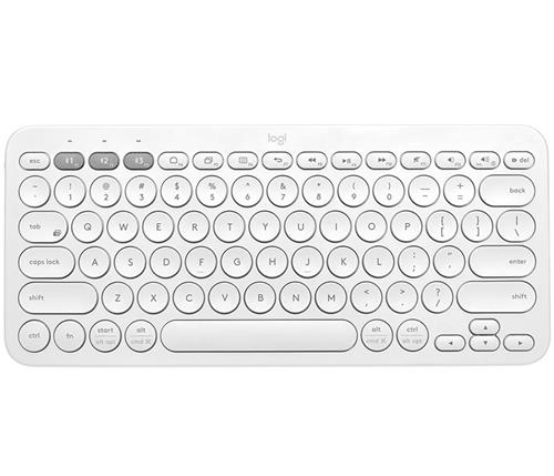 Klávesnica Logitech Multi-Device Bluetooth Keyboard K380, americká bezdrôtová, svetlosivá