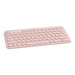 Klávesnica Logitech Multi-Device Bluetooth Keyboard K380 pre Mac, americká, bezdrôtová, ružová