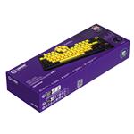 Klávesnica LORGAR KBP7075MW, mechanická, 75%, bezdrôtová herná, čierna/žltá, CS