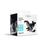 Kompaktní univerzální držák FIXED Gravity s uchycením do mřížky ventilace nebo na palubní desku, antracitový