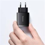 Kompaktný rýchlonabíjací adaptér Baseus 2x USB-A, 1x USB-C 30W čierny