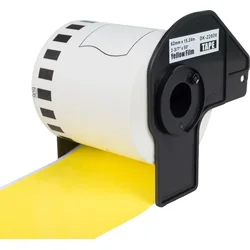 Kompatibilné etikety PRINTLINE s Brother DK-22606, žltá fólia 62 x 15,24 m