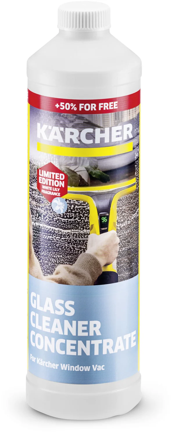 Koncentrát na čistenie skla Kärcher s vôňou bielej ľalie, 750 ml, limitovaná edícia