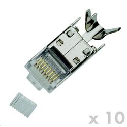 KONEKTOR 8p8c RJ-45 STP Cat7(6A) drát 10Ks