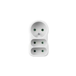 Konnoc DX-FZB zásuvka 1x okrúhla zásuvka 2x plochá zásuvka