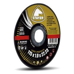 Kotúč na rezanie kovov PREMIUM T41, O 115 x 1 x 22,23 mm, STAYER