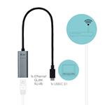 Kovový gigabitový ethernetový adaptér i-tec USB-C