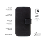 Kožené pouzdro typu kniha FIXED ProFit pro Samsung Galaxy A36 5G, černé