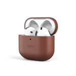 Kožené puzdro Epico Airpods 4 - hnedé