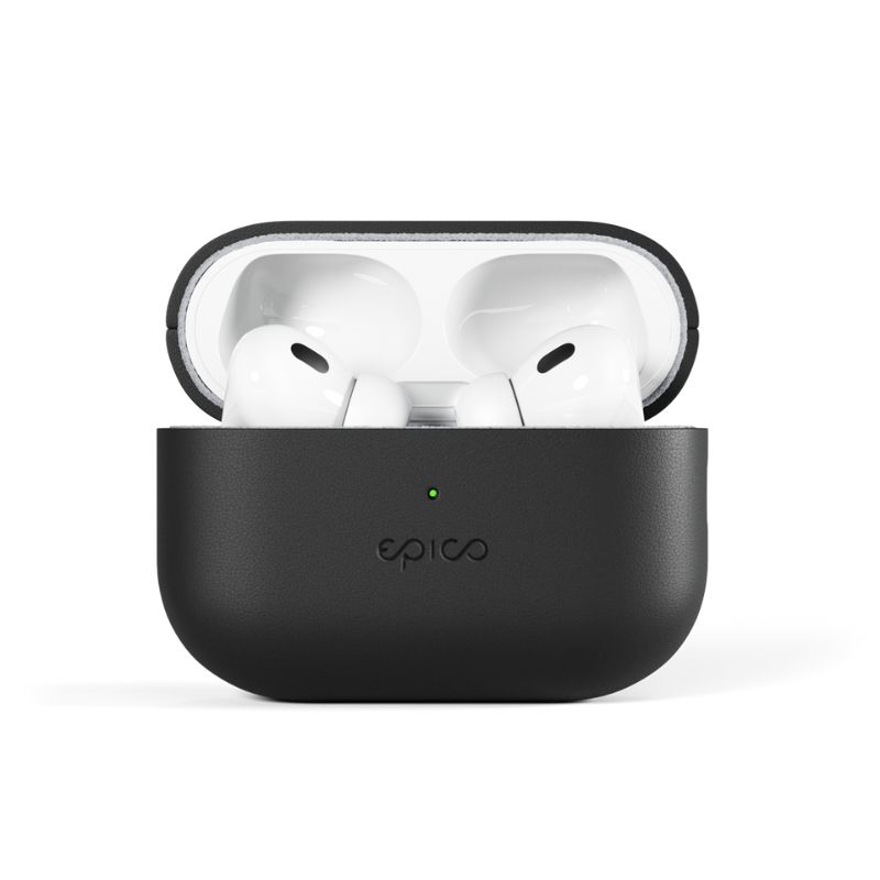 Kožené puzdro Epico | AirPods Pro 3 | čierne | ochrana proti poškriabaniu a nárazom