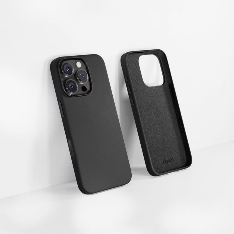 Kožené puzdro Epico Mag+ pre iPhone 16 Pro Max – čierne