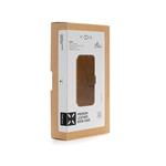 Kožené puzdro typu kniha FIXED ProFit pre Apple iPhone 13 Pro, hnedé