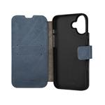 Kožené puzdro typu kniha FIXED ProFit pre Apple iPhone 16 Plus, modré