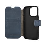 Kožené puzdro typu kniha FIXED ProFit pre Apple iPhone 16 Pro, modré